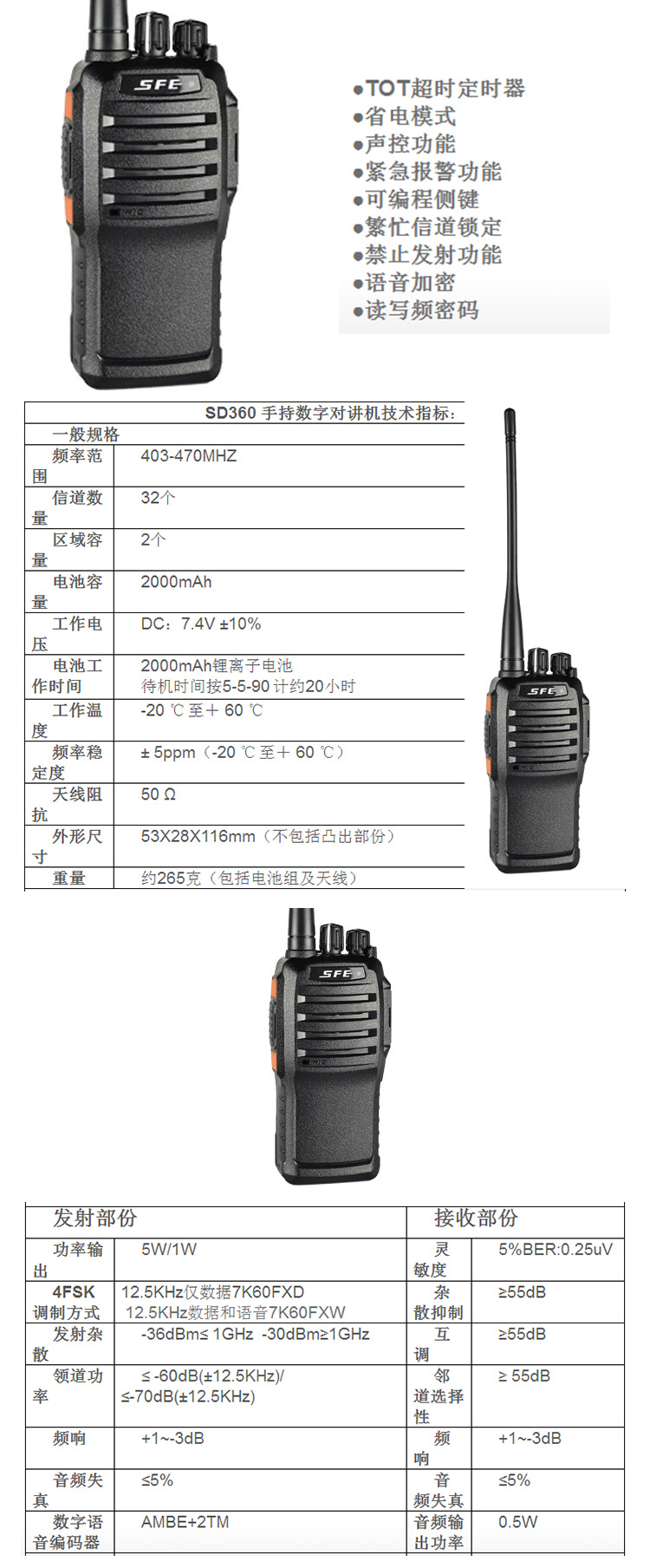 順風(fēng)耳SD360對講機