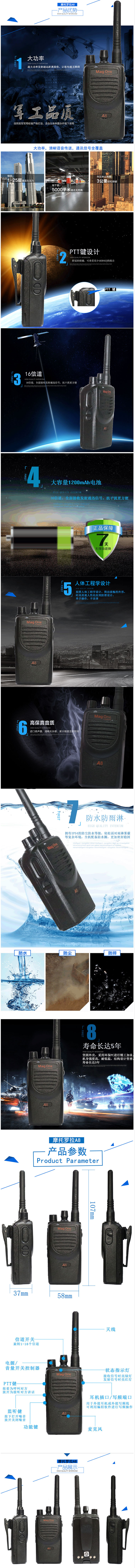 MagOne A8數(shù)字無線對(duì)講機(jī)功能