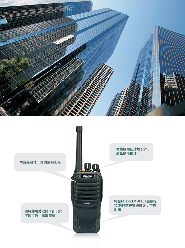 科立訊DP665對講機特性