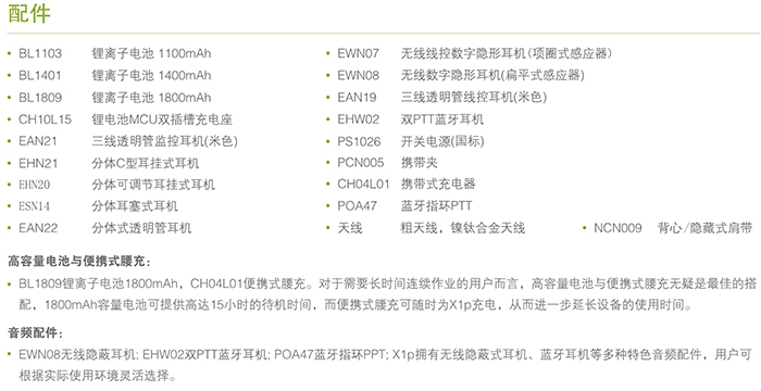 海能達X1p專業(yè)數(shù)字對講機配件