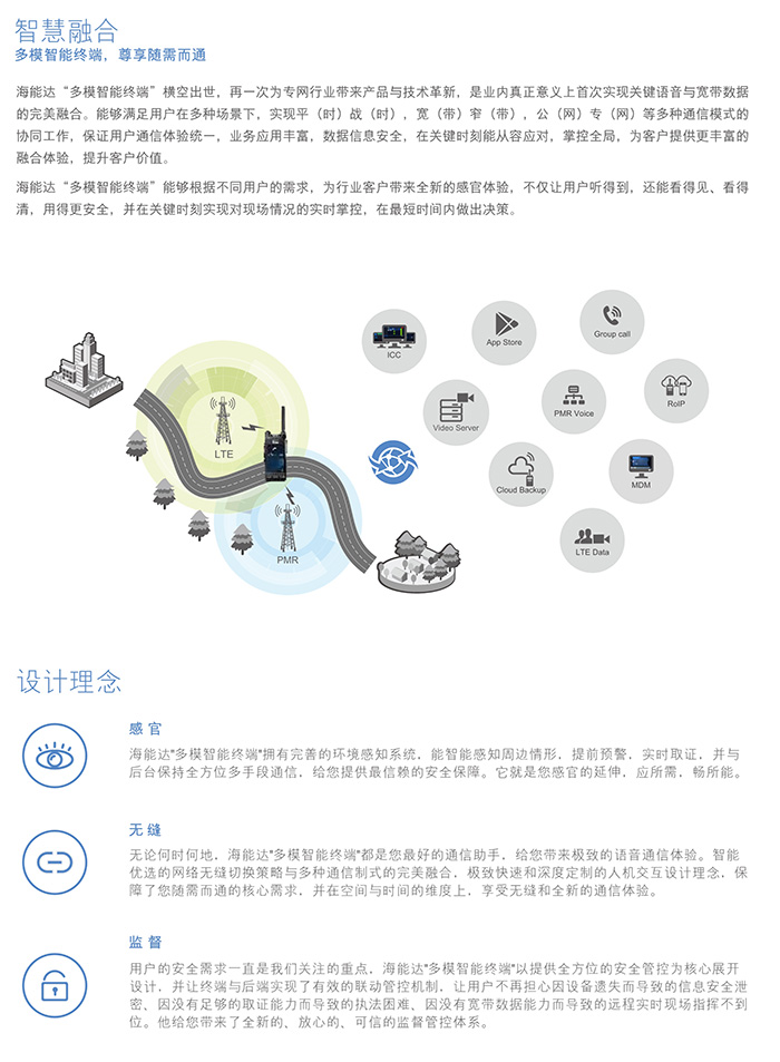 海能達(dá)PDC760多模智能對(duì)講機(jī)設(shè)計(jì)理念